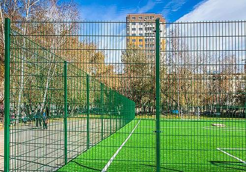 2Д забор для футбольной площадки в Санкт-Петербурге
