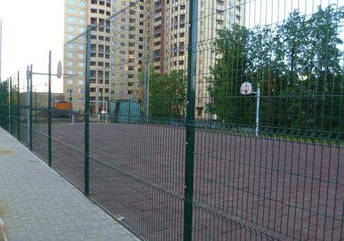 3Д забор для футбольной площадки в Санкт-Петербурге