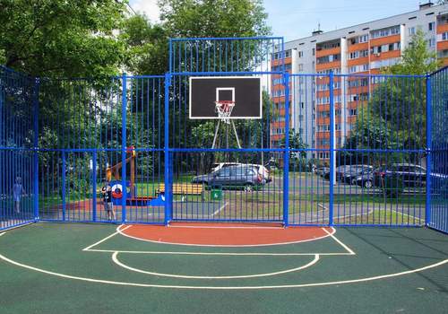 Забор Protect для баскетбольной площадки в Санкт-Петербурге